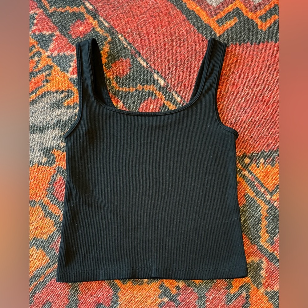 Black Abercrombie ribbed tank